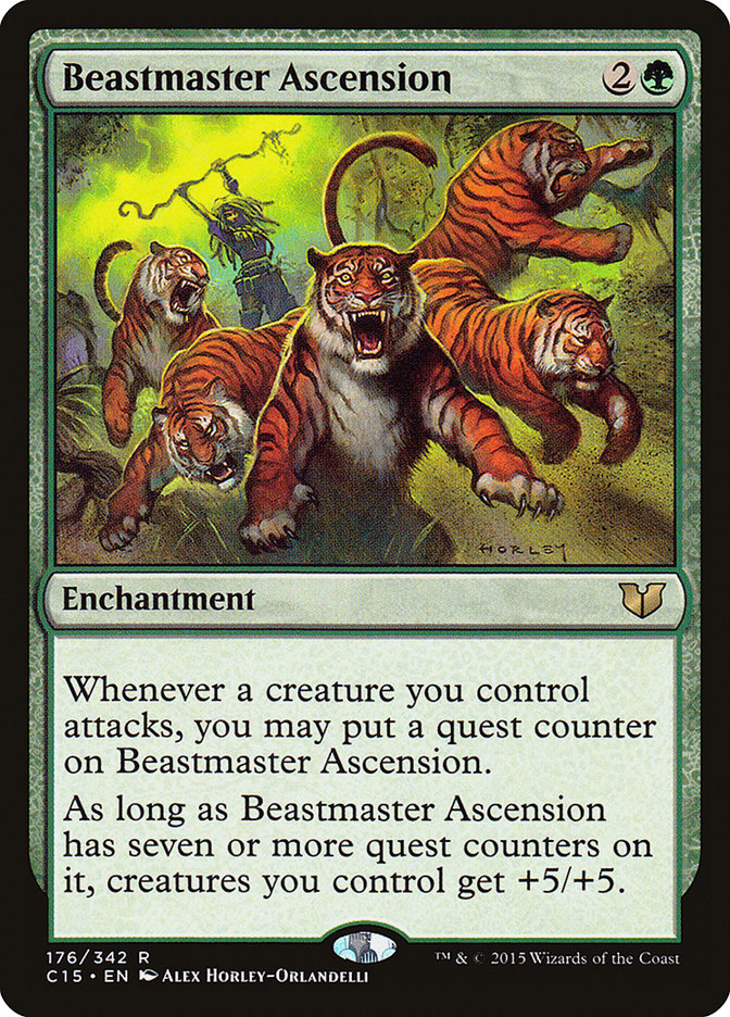Beastmaster Ascension [Commander 2015] MTG Single Magic: The Gathering    | Red Claw Gaming