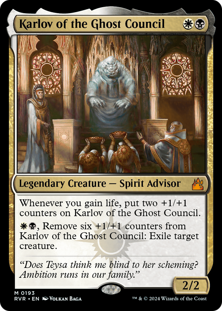 Karlov of the Ghost Council [Ravnica Remastered] MTG Single Magic: The Gathering    | Red Claw Gaming