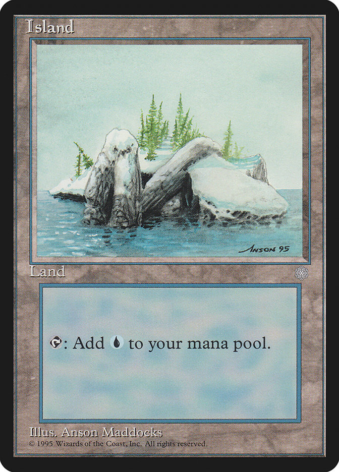 Island (Signature on Right) [Ice Age] MTG Single Magic: The Gathering    | Red Claw Gaming