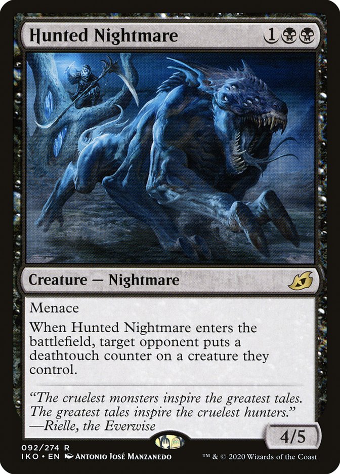 Hunted Nightmare [Ikoria: Lair of Behemoths] MTG Single Magic: The Gathering    | Red Claw Gaming