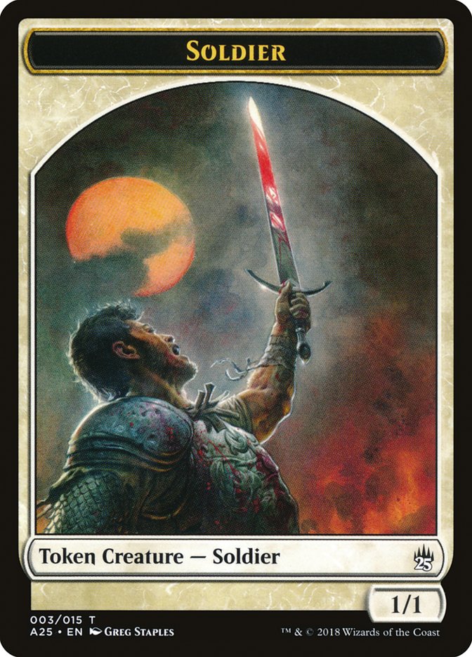 Soldier Token [Masters 25 Tokens] MTG Single Magic: The Gathering    | Red Claw Gaming