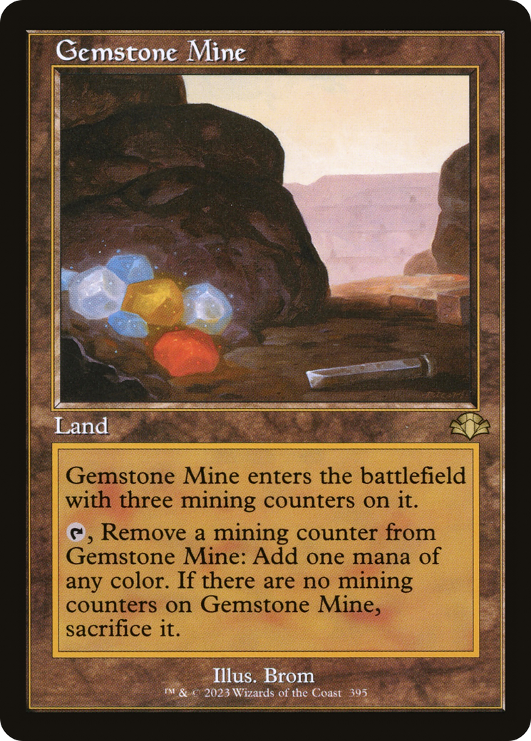 Gemstone Mine (Retro) [Dominaria Remastered] MTG Single Magic: The Gathering    | Red Claw Gaming