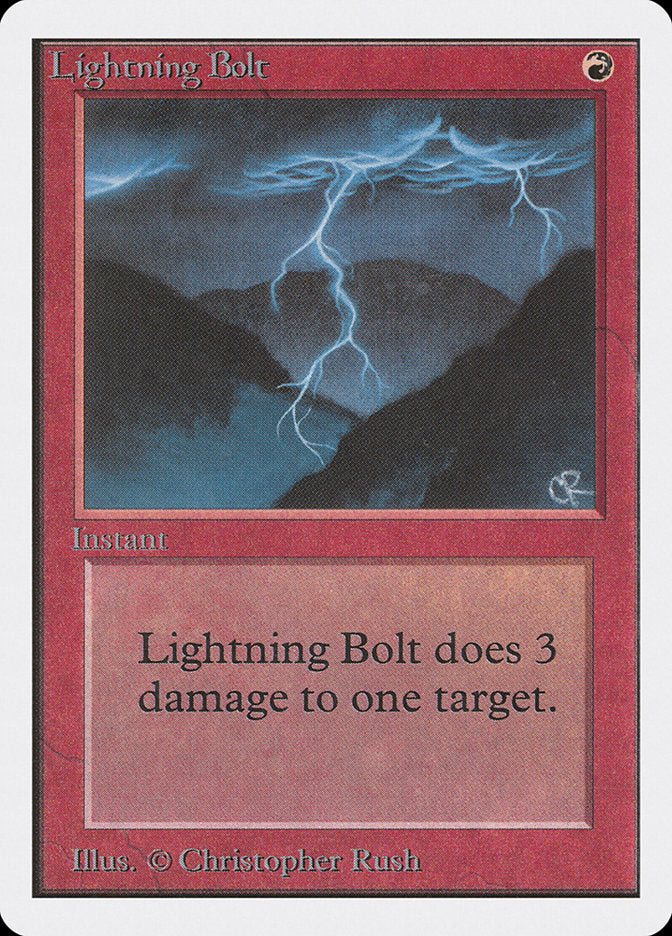 Lightning Bolt [Unlimited Edition] MTG Single Magic: The Gathering    | Red Claw Gaming