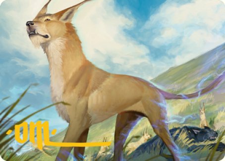 Blink Dog Art Card (Gold-Stamped Signature) [Dungeons & Dragons: Adventures in the Forgotten Realms Art Series] MTG Single Magic: The Gathering    | Red Claw Gaming