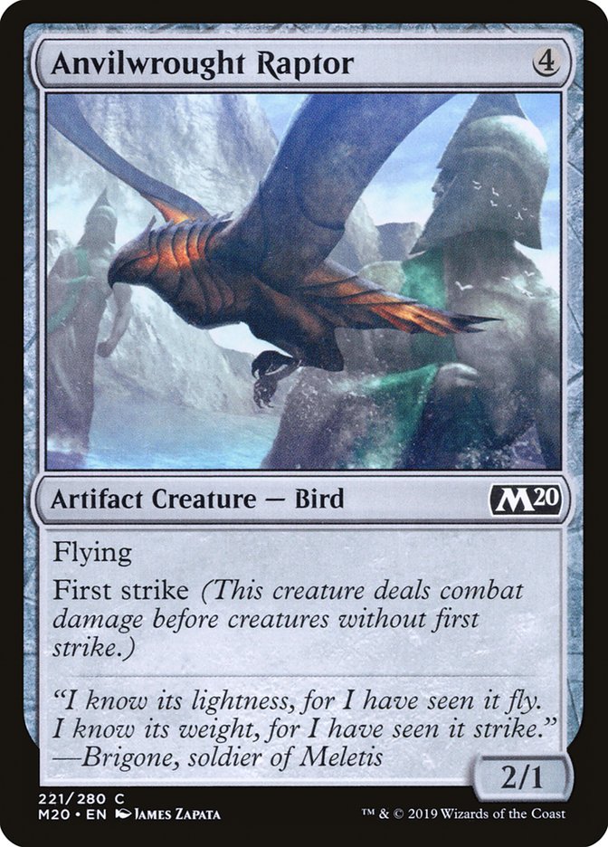 Anvilwrought Raptor [Core Set 2020] MTG Single Magic: The Gathering    | Red Claw Gaming