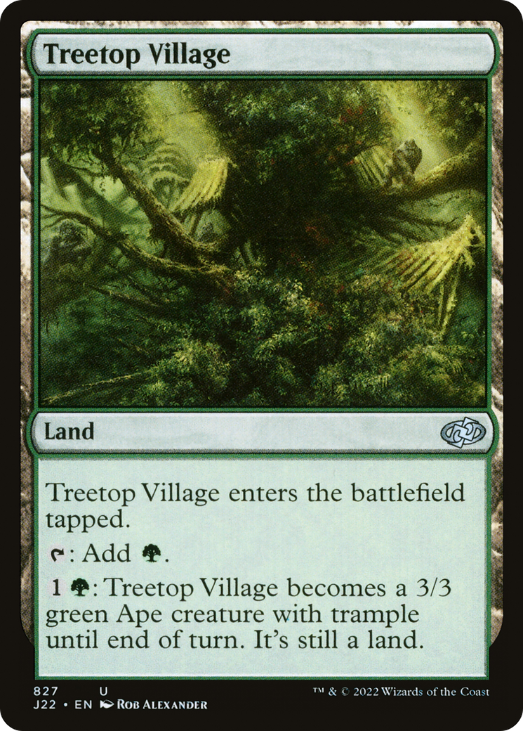 Treetop Village [Jumpstart 2022] MTG Single Magic: The Gathering    | Red Claw Gaming