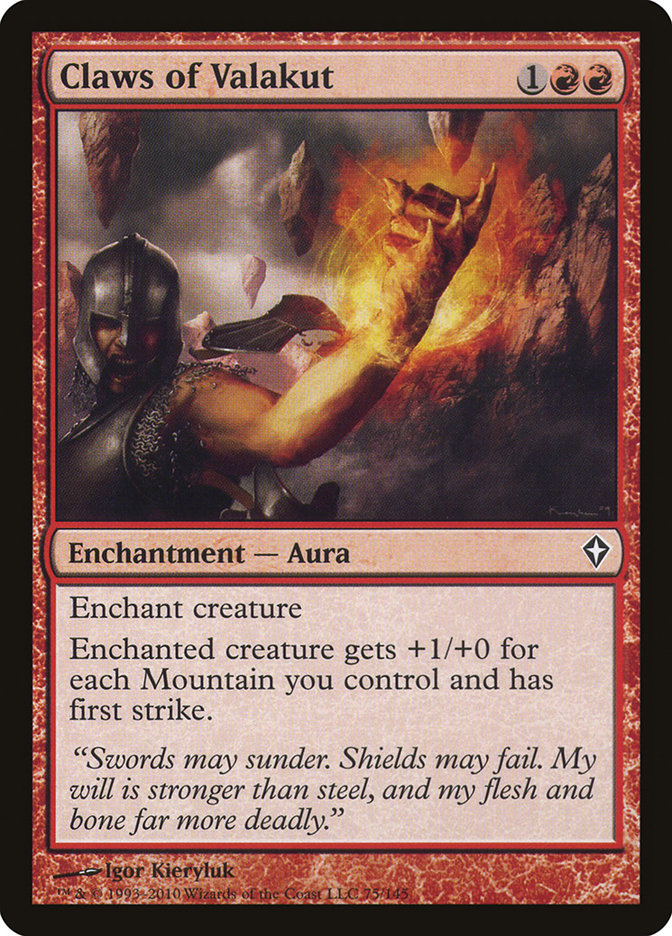 Claws of Valakut [Worldwake] MTG Single Magic: The Gathering    | Red Claw Gaming