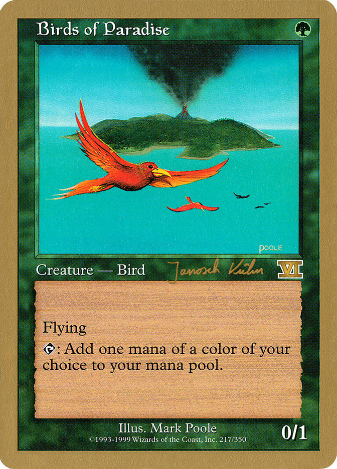 Birds of Paradise (Janosch Kuhn) [World Championship Decks 2000] MTG Single Magic: The Gathering    | Red Claw Gaming