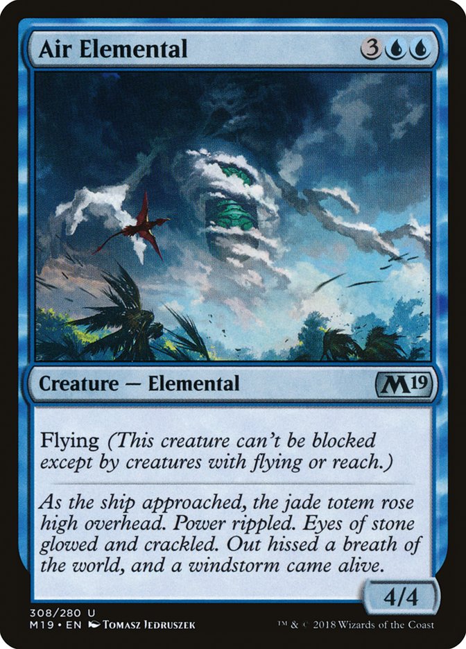 Air Elemental [Core Set 2019] MTG Single Magic: The Gathering    | Red Claw Gaming