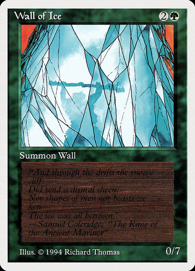 Wall of Ice [Summer Magic / Edgar] MTG Single Magic: The Gathering    | Red Claw Gaming