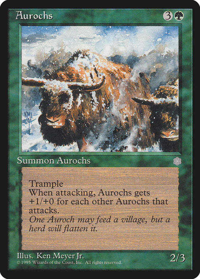 Aurochs [Ice Age] MTG Single Magic: The Gathering    | Red Claw Gaming