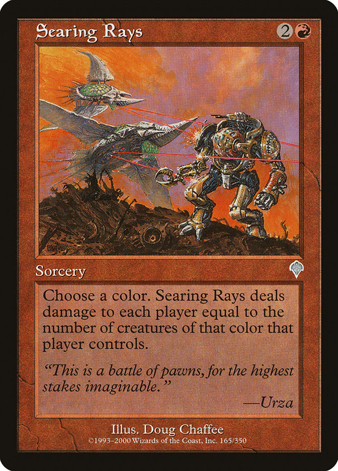 Searing Rays [Invasion] MTG Single Magic: The Gathering    | Red Claw Gaming