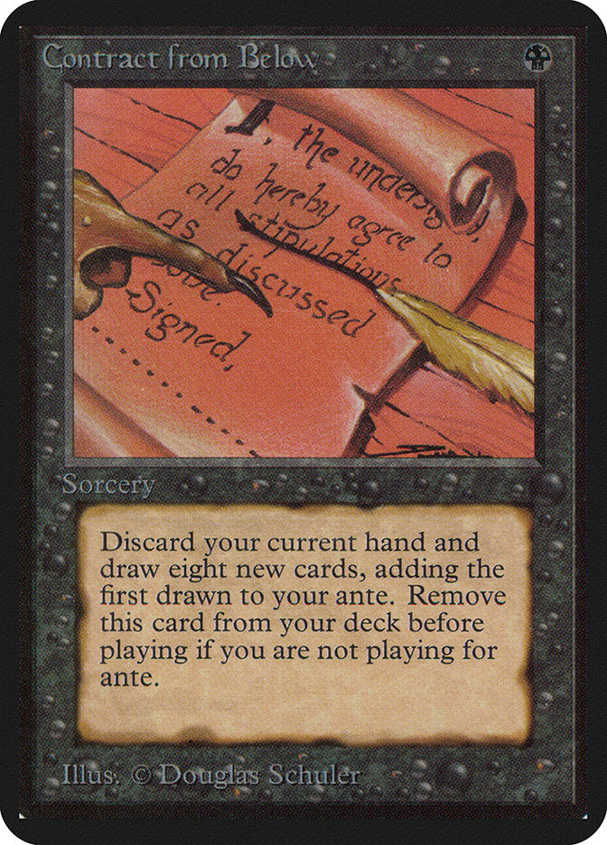 Contract from Below [Alpha Edition] MTG Single Magic: The Gathering    | Red Claw Gaming