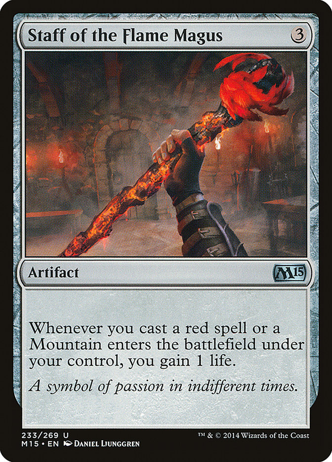 Staff of the Flame Magus [Magic 2015] MTG Single Magic: The Gathering    | Red Claw Gaming