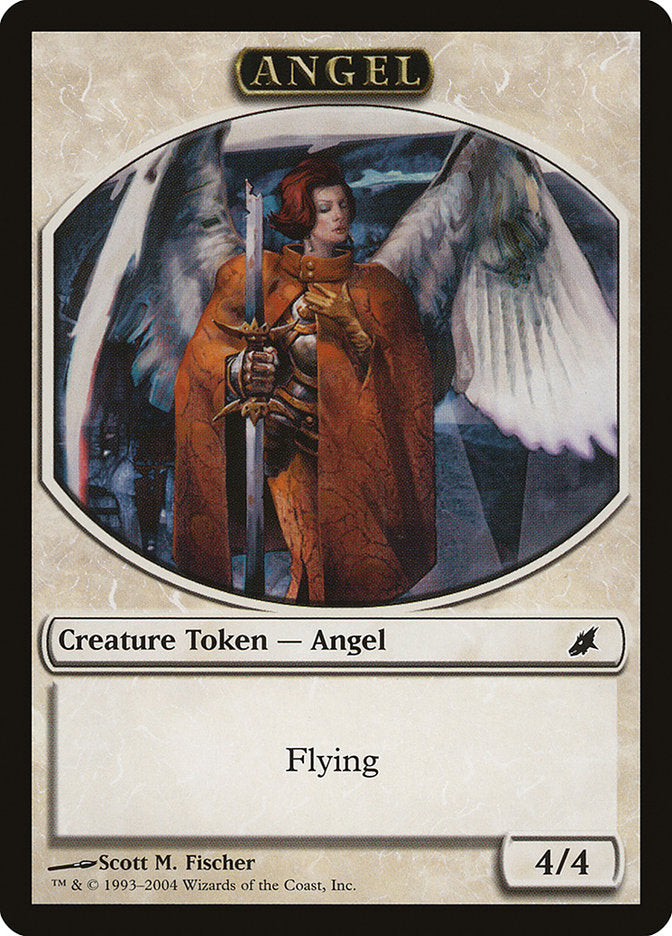 Angel Token [Magic Player Rewards 2004] MTG Single Magic: The Gathering    | Red Claw Gaming
