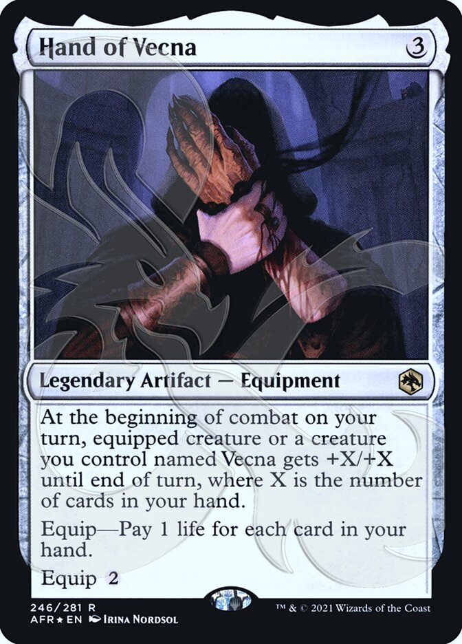 Hand of Vecna (Ampersand Promo) [Dungeons & Dragons: Adventures in the Forgotten Realms Promos] MTG Single Magic: The Gathering    | Red Claw Gaming