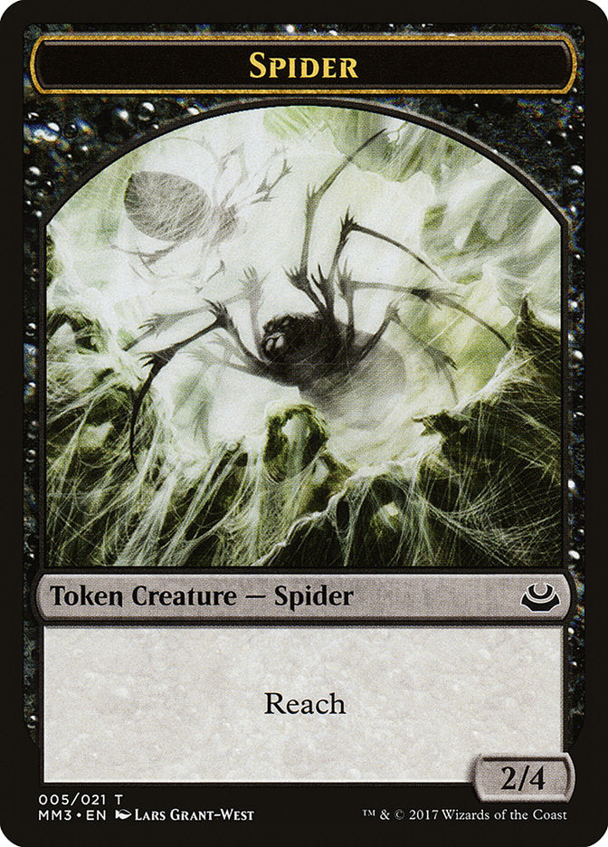 Spider Token [Modern Masters 2017 Tokens] MTG Single Magic: The Gathering    | Red Claw Gaming