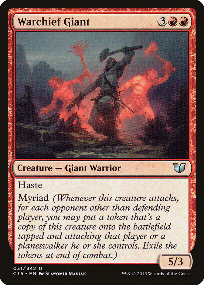 Warchief Giant [Commander 2015] MTG Single Magic: The Gathering    | Red Claw Gaming