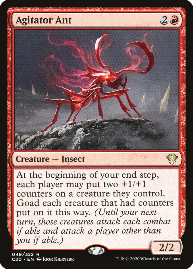Agitator Ant [Commander 2020] MTG Single Magic: The Gathering    | Red Claw Gaming