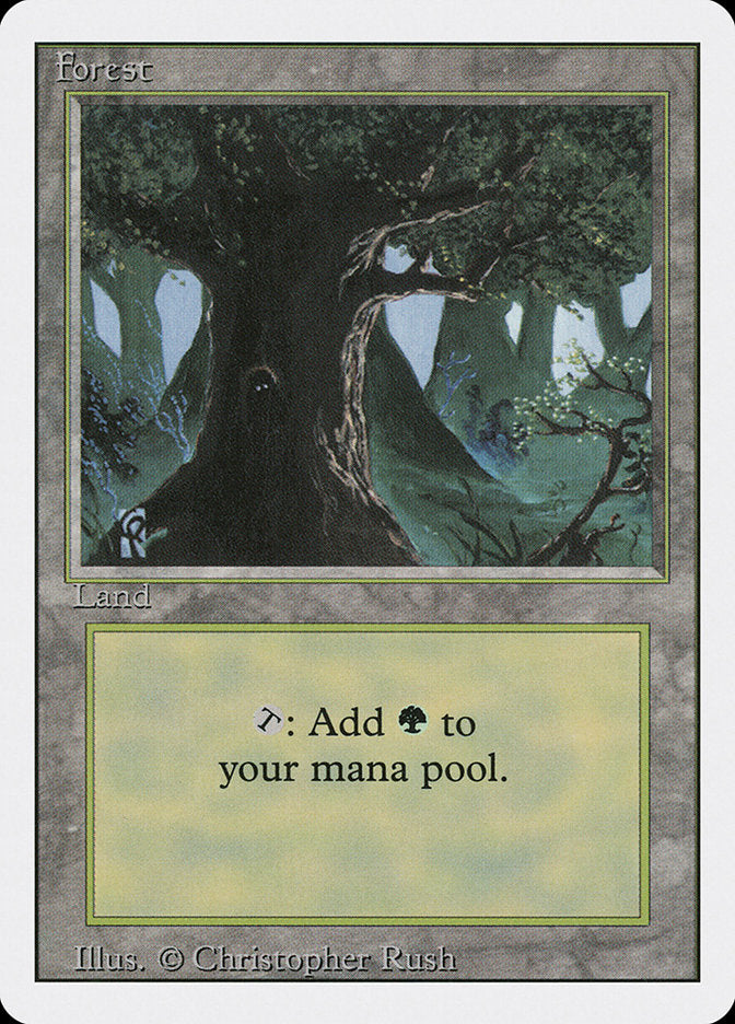 Forest (Eyes in Tree) [Revised Edition] MTG Single Magic: The Gathering    | Red Claw Gaming