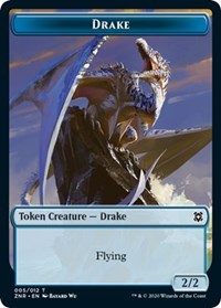 Drake // Plant Double-Sided Token [Zendikar Rising Tokens] MTG Single Magic: The Gathering    | Red Claw Gaming