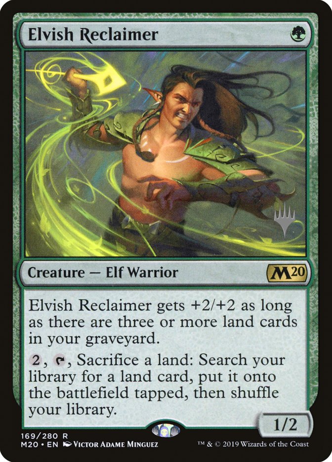Elvish Reclaimer (Promo Pack) [Core Set 2020 Promos] MTG Single Magic: The Gathering    | Red Claw Gaming