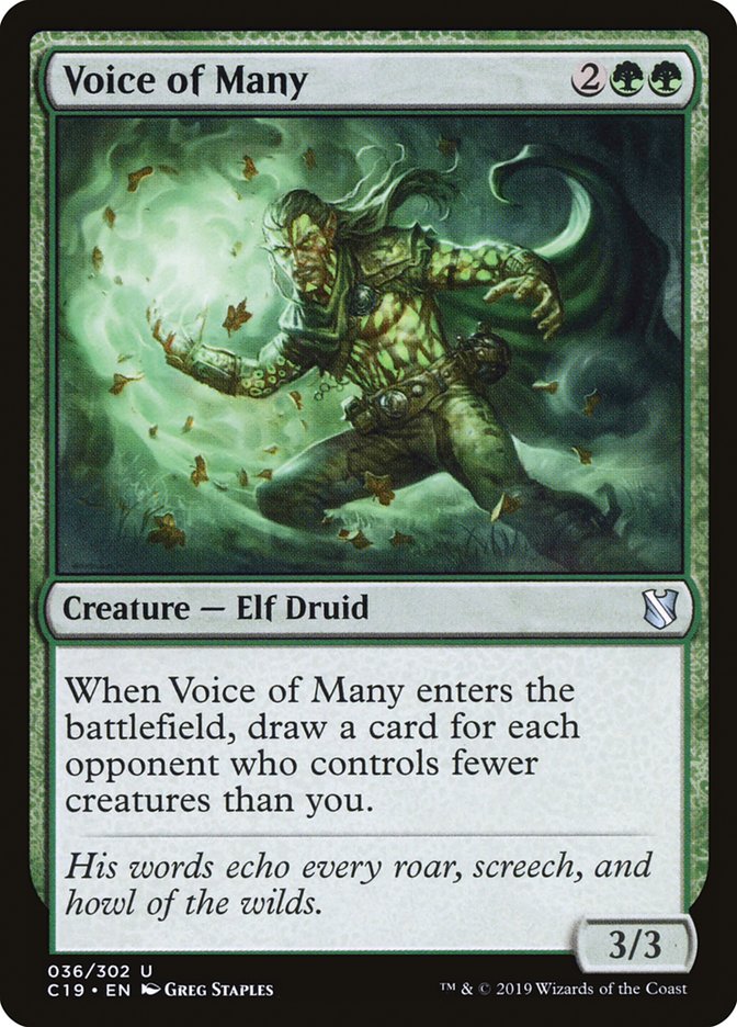 Voice of Many [Commander 2019] MTG Single Magic: The Gathering    | Red Claw Gaming
