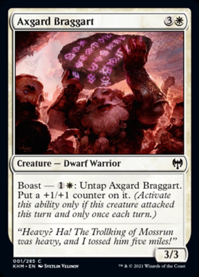 Axgard Braggart [Kaldheim] MTG Single Magic: The Gathering    | Red Claw Gaming
