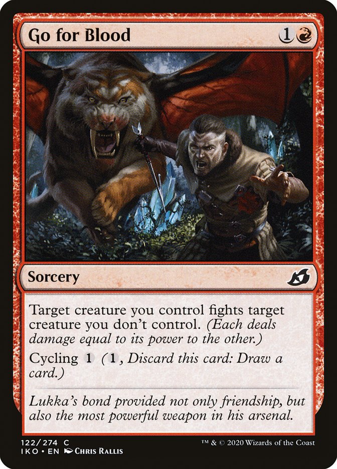 Go for Blood [Ikoria: Lair of Behemoths] MTG Single Magic: The Gathering    | Red Claw Gaming