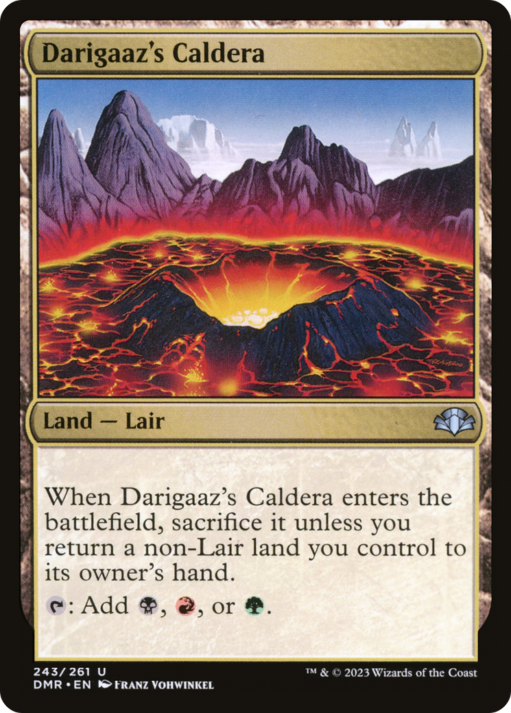 Darigaaz's Caldera [Dominaria Remastered] MTG Single Magic: The Gathering    | Red Claw Gaming
