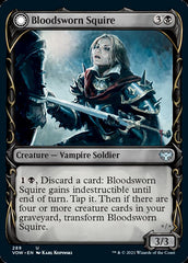 Bloodsworn Squire // Bloodsworn Knight (Showcase Fang Frame) [Innistrad: Crimson Vow] MTG Single Magic: The Gathering    | Red Claw Gaming