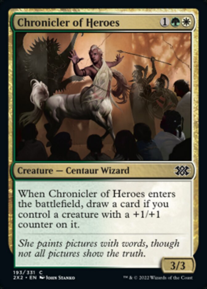Chronicler of Heroes [Double Masters 2022] MTG Single Magic: The Gathering    | Red Claw Gaming