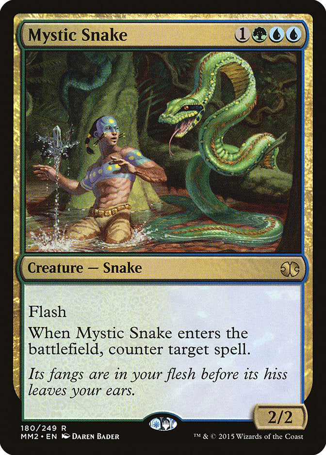 Mystic Snake [Modern Masters 2015] MTG Single Magic: The Gathering    | Red Claw Gaming
