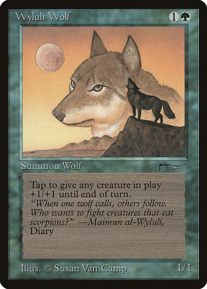 Wyluli Wolf (Light Mana Cost) [Arabian Nights] MTG Single Magic: The Gathering    | Red Claw Gaming