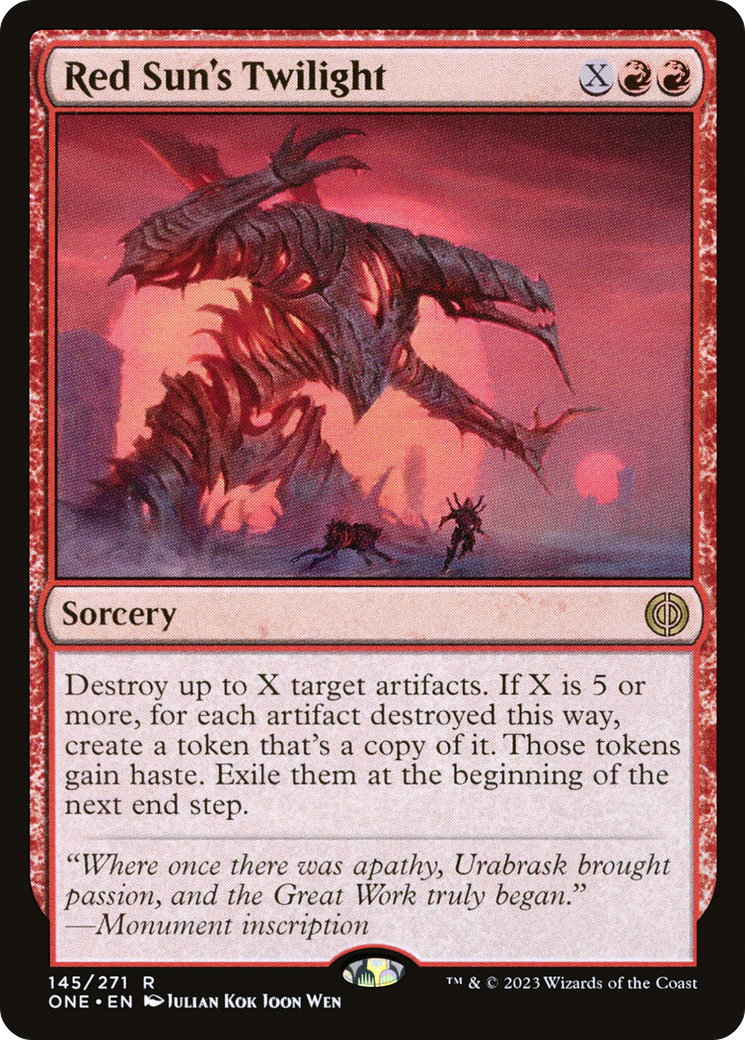 Red Sun's Twilight [Phyrexia: All Will Be One] MTG Single Magic: The Gathering    | Red Claw Gaming