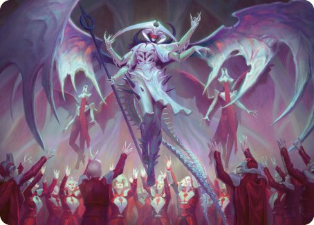 Atraxa, Grand Unifier Art Card [Phyrexia: All Will Be One Art Series] MTG Single Magic: The Gathering    | Red Claw Gaming