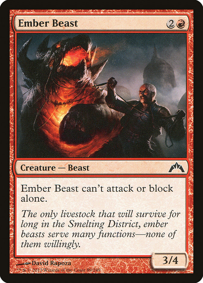 Ember Beast [Gatecrash] MTG Single Magic: The Gathering    | Red Claw Gaming
