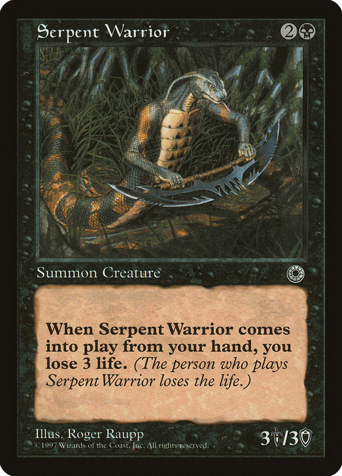 Serpent Warrior [Portal] MTG Single Magic: The Gathering    | Red Claw Gaming