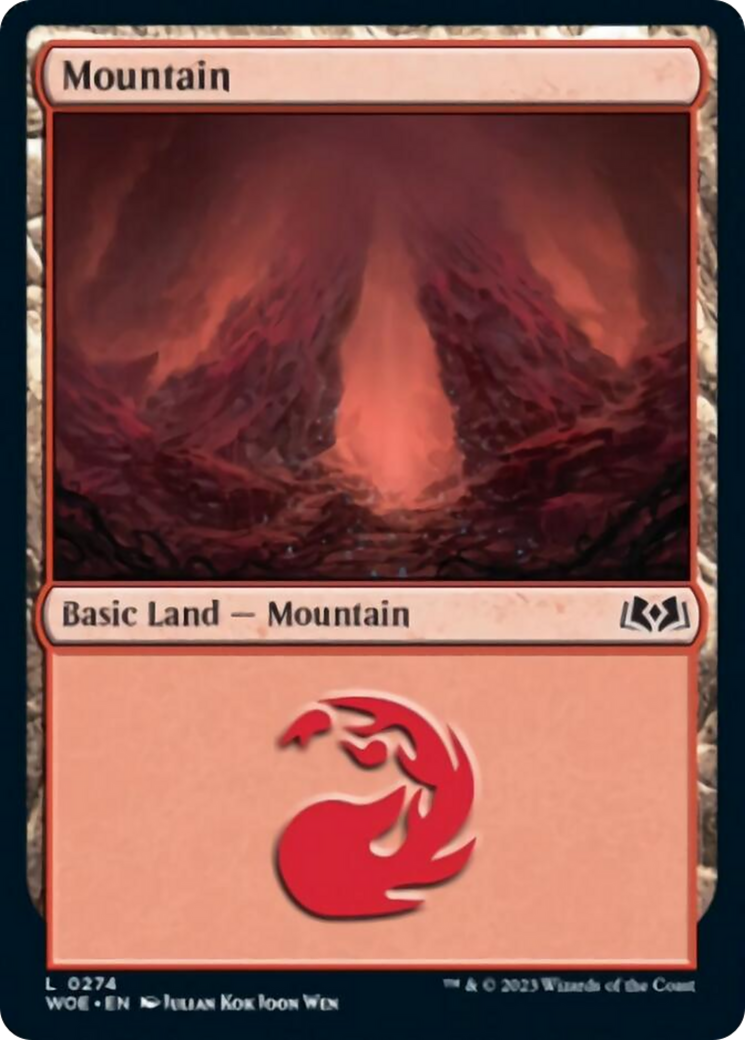 Mountain (0274) [Wilds of Eldraine] MTG Single Magic: The Gathering    | Red Claw Gaming