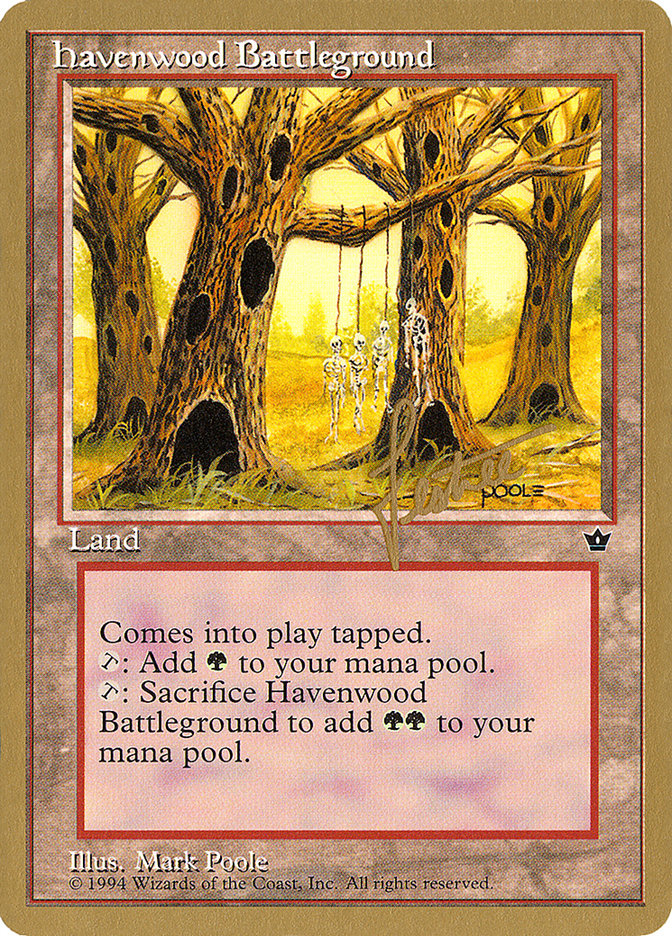 Havenwood Battleground (Bertrand Lestree) [Pro Tour Collector Set] MTG Single Magic: The Gathering    | Red Claw Gaming