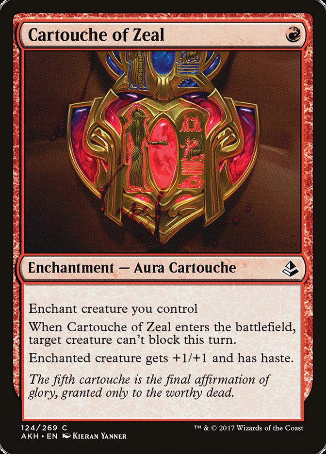 Cartouche of Zeal [Amonkhet] MTG Single Magic: The Gathering    | Red Claw Gaming