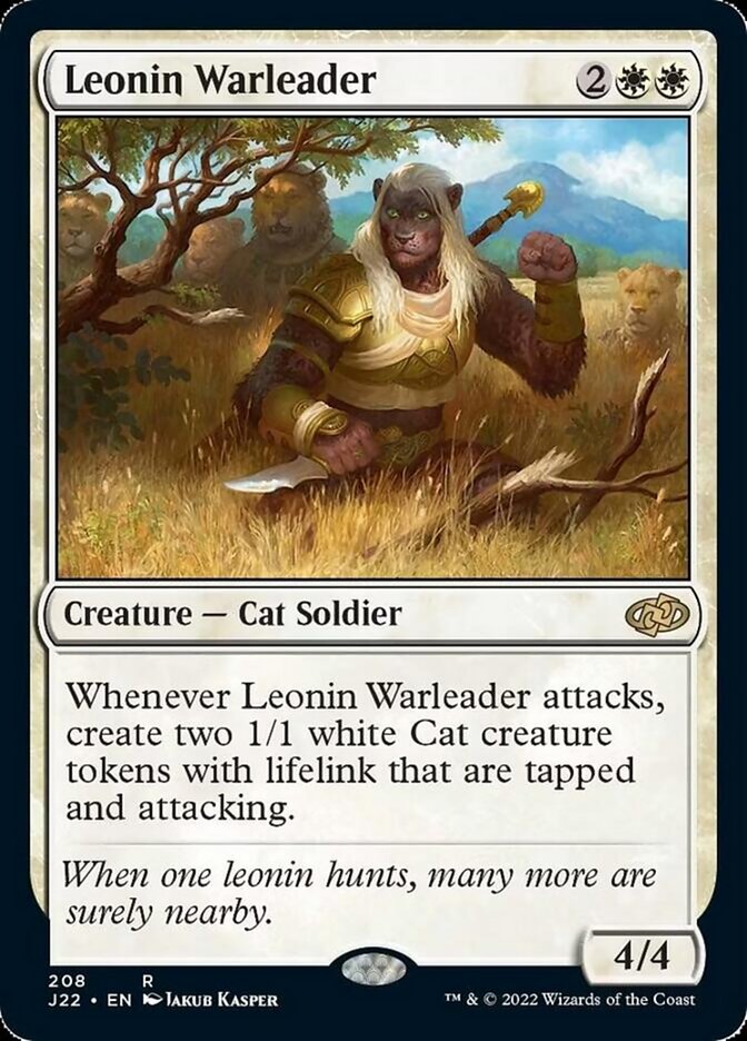 Leonin Warleader [Jumpstart 2022] MTG Single Magic: The Gathering    | Red Claw Gaming