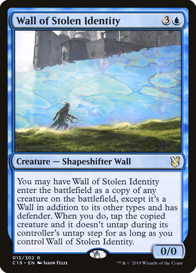Wall of Stolen Identity [Commander 2019] MTG Single Magic: The Gathering    | Red Claw Gaming