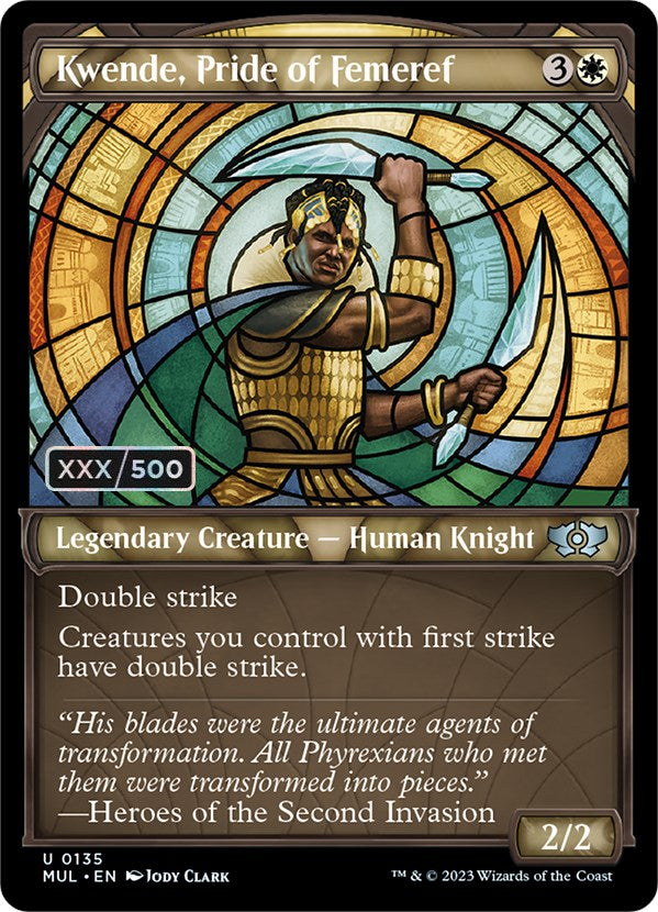 Kwende, Pride of Femeref (Serialized) [Multiverse Legends] MTG Single Magic: The Gathering    | Red Claw Gaming