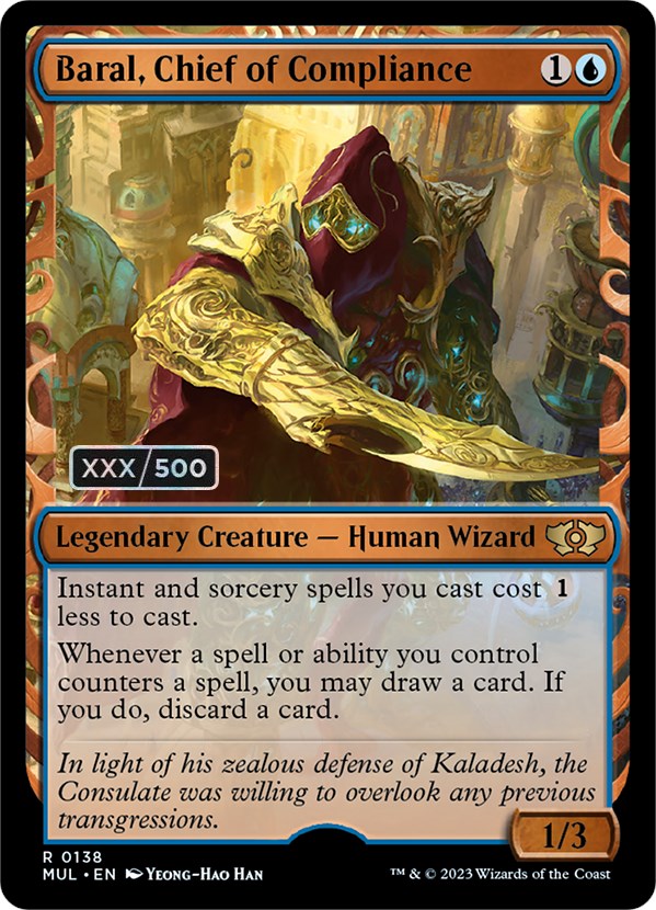 Baral, Chief of Compliance (Serialized) [Multiverse Legends] MTG Single Magic: The Gathering    | Red Claw Gaming