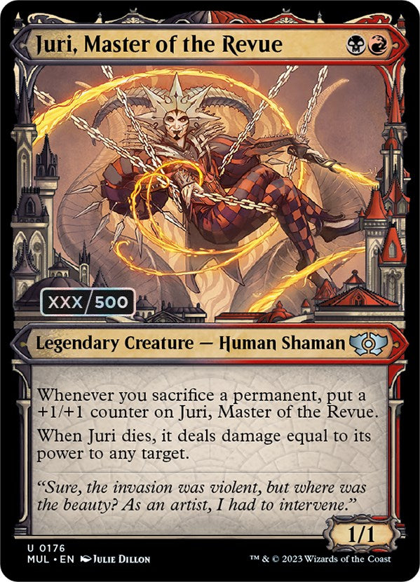 Juri, Master of the Revue (Serialized) [Multiverse Legends] MTG Single Magic: The Gathering    | Red Claw Gaming