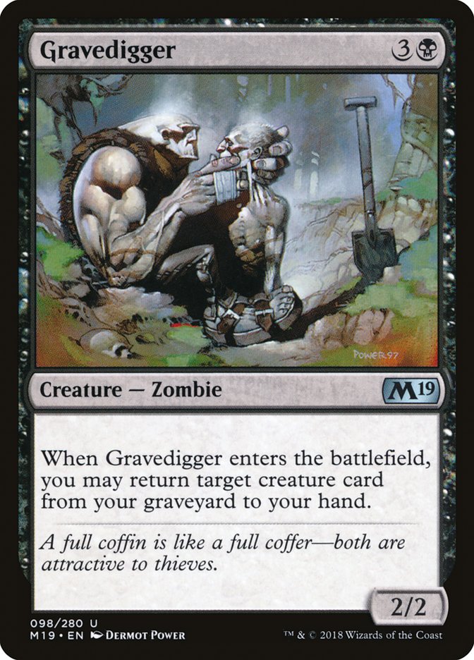 Gravedigger [Core Set 2019] MTG Single Magic: The Gathering    | Red Claw Gaming