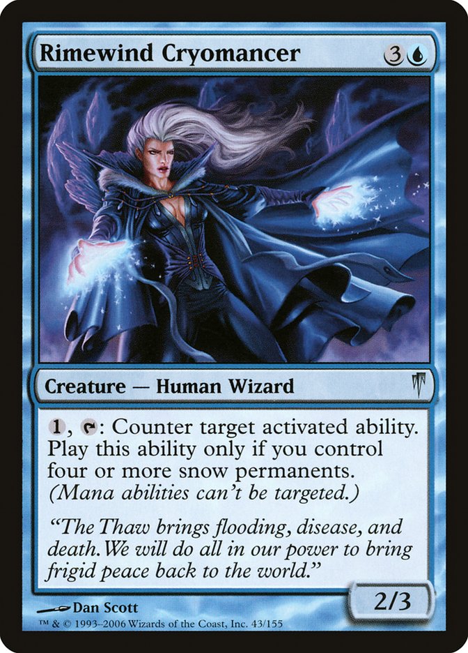 Rimewind Cryomancer [Coldsnap] MTG Single Magic: The Gathering    | Red Claw Gaming