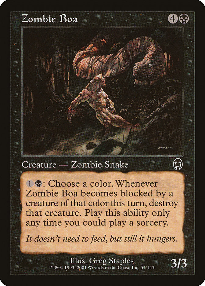 Zombie Boa [Apocalypse] MTG Single Magic: The Gathering    | Red Claw Gaming