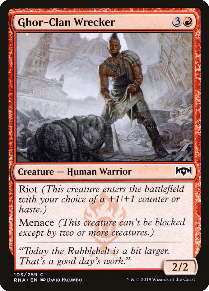 Ghor-Clan Wrecker [Ravnica Allegiance] MTG Single Magic: The Gathering    | Red Claw Gaming